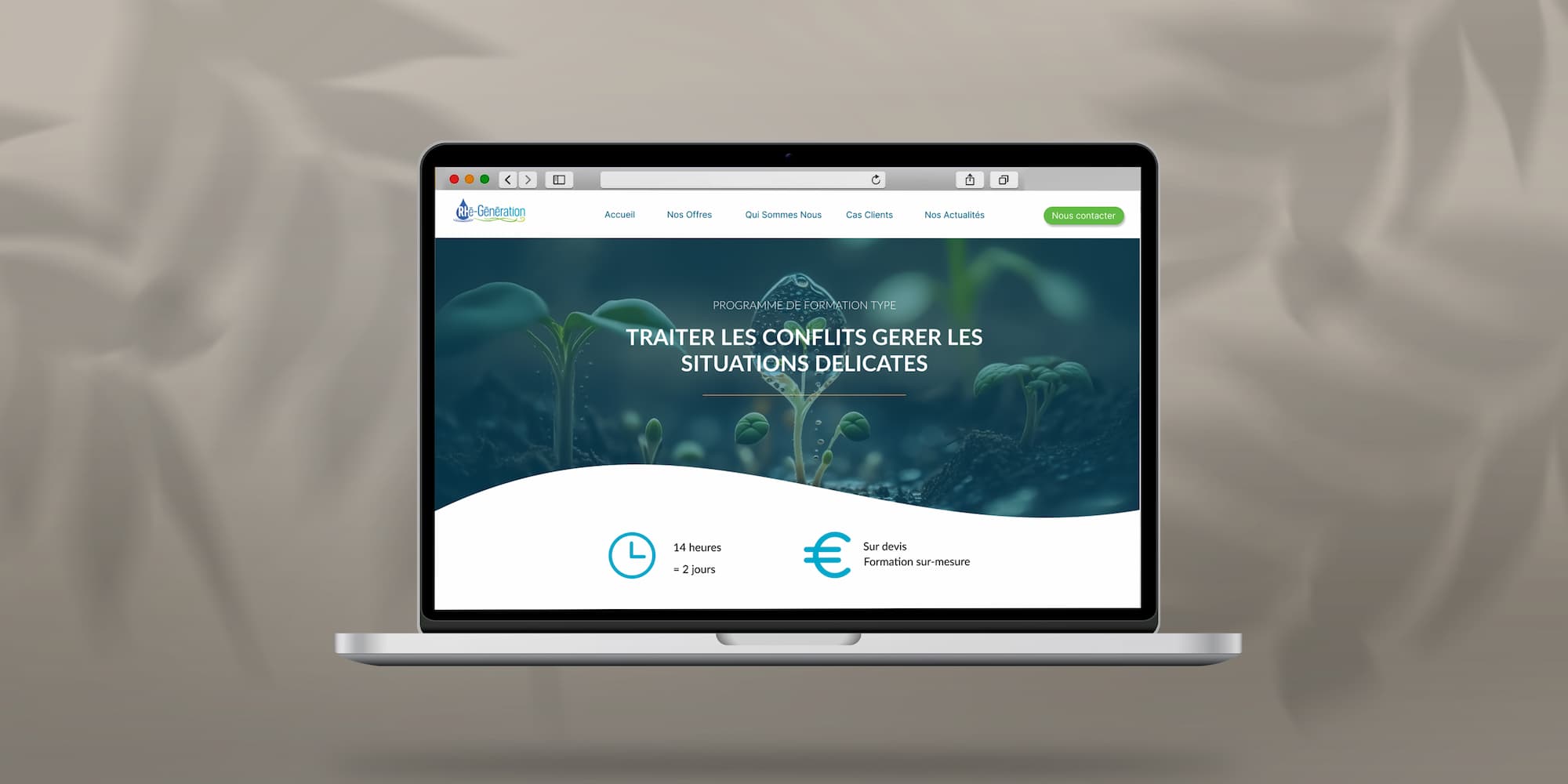 glappy portfolio webdesign rhe generation formation